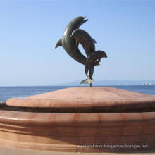 contemporary outdoor sculpture metal craft bronze sculpture for dolphin sculpture